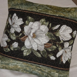 Magnólia párnahuzat, Otthon & Életmód, Lakástextil, Párna & Párnahuzat, Patchwork, foltvarrás, Varrás, MESKA