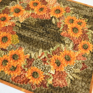 Őszi napraforgók falikép - Meska.hu