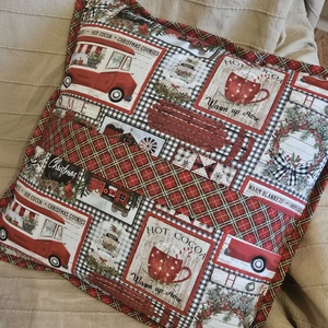 Karácsonyi párnahuzat pár - otthon & életmód - lakástextil - párna & párnahuzat - Meska.hu