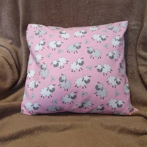 Rózsaszín báránykák párnahuzat - otthon & életmód - lakástextil - párna & párnahuzat - Meska.hu