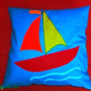 Vitorláshajós párnácskák - baba - mama - babaszoba dekoráció - gyerek díszpárna - Meska.hu