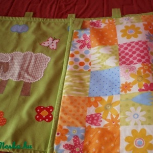 Tendelhető  Báránykás falvédő - baba - mama - babaszoba dekoráció - falvédő gyerekszobába - Meska.hu