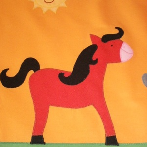 Rendelhető lovacskás falvédő - baba - mama - babaszoba dekoráció - falvédő gyerekszobába - Meska.hu