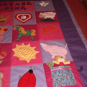 Rendelhető!!! Pink-lila névfeliratos játszószőnyeg - baba - mama - baba játékok - játszószőnyeg - Meska.hu