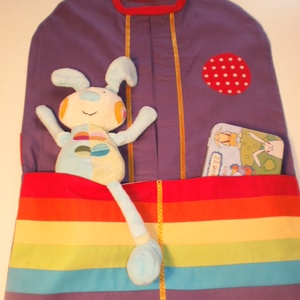 RENDELHETŐ!!! Ikrek hava...Rajzzsebes szivárványos ovizsák-szettek - játék & sport - ovis felszerelés - ovis szett - Meska.hu