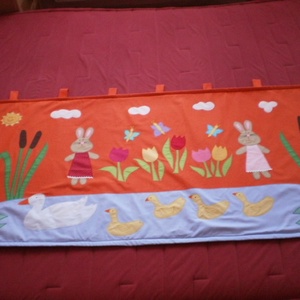 Nyuszikás - libuskás falvédő - megrendelésre! - Meska.hu