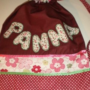 Két névfeliratos tornazsák - táska & tok - hátizsák - tornazsák, gymbag - Meska.hu