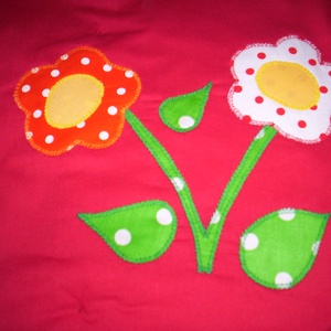 RENDELHETŐ!!! Piros pöttyös cicás ágytakaró  -  - Meska.hu