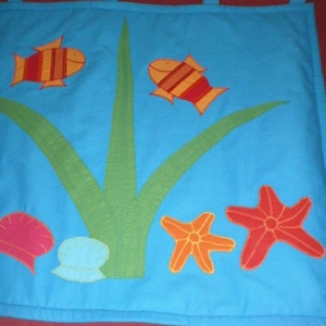 RENDELHETŐ Halacskás falvédő - baba - mama - babaszoba dekoráció - falvédő gyerekszobába - Meska.hu