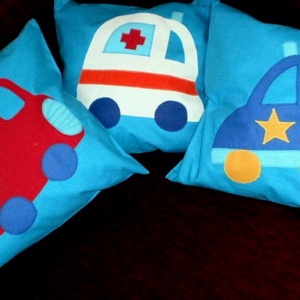  Facebookkék mentős  párnahuzat ajándék párnatöltettel - baba - mama - babaszoba dekoráció - gyerek díszpárna - Meska.hu