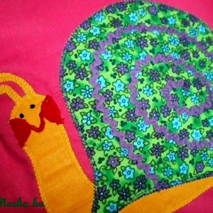  Pink virágos csiga-bigás párnácska - baba - mama - babaszoba dekoráció - gyerek díszpárna - Meska.hu