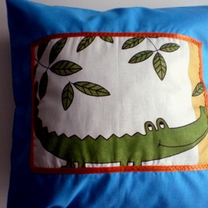  Dzsungelmánia...Türkizkék krokodilos párna -  - Meska.hu