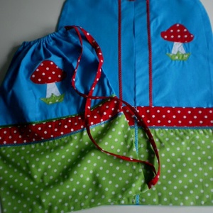  Pisztácia - királykék - türkiz ovizsák szett gomba jellel, Játék & Sport, Ovis felszerelés, Ovis szett, Patchwork, foltvarrás, Varrás, MESKA