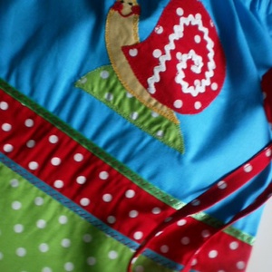 Pisztácia - királykék - türkiz ovizsák szett csiga-biga jellel - játék & sport - ovis felszerelés - ovis szett - Meska.hu