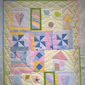 Világos színek gyerektakaró - otthon & életmód - babaszoba, gyerekszoba - Meska.hu