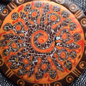 Batik- narancs szett - ékszer - ékszerszett - Meska.hu