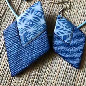 �Denim szett - ékszer - ékszerszett - Meska.hu