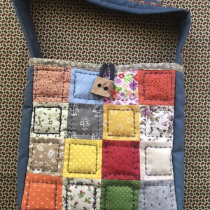 Kis kézitáska, Táska & Tok, Kézitáska & válltáska, Kézitáska, Patchwork, foltvarrás, Varrás, MESKA