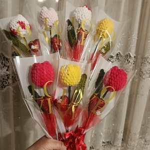 Horgolt Tulipán Nőnapra - Meska.hu