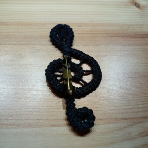 Violinkulcs kitűző - ékszer - kitűző és bross - Meska.hu