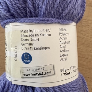 Bravo 100% akril lila fonal - kellékek & szerszámok - rövidáru - fonal, cérna - kevert fonal - Meska.hu