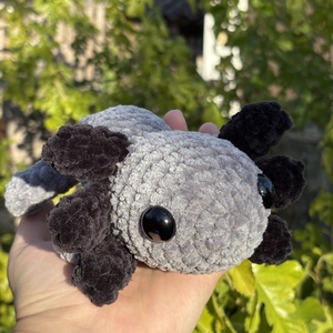 horgolt axolotl - játék & sport - plüssállat & játékfigura - hal - Meska.hu