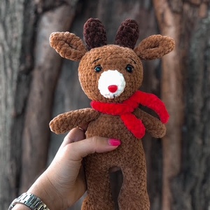 Rudi, a horgolt amigurumi rénszarvas � pihe-puha karácsonyi plüssjáték  - Meska.hu