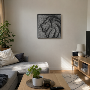 Oroszlán StringArt, vonalrajz, fonalgrafika (csillagjegy sorozat) - Meska.hu