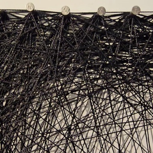 Csak cérna formálja a képet - StringArt portré, vonalrajz, fonalgrafika, FonalArc - művészet - textilkép - egyéb - Meska.hu