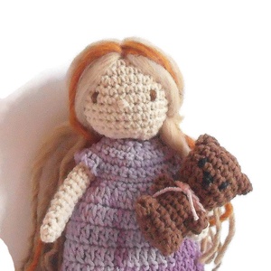 Emma baba ruhatárral, kézzel készített öltöztethető baba díszdobozban. - játék & sport - baba & babaház - öltöztethető baba - Meska.hu