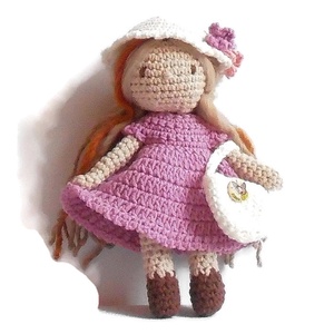 Emma baba ruhatárral, kézzel készített öltöztethető baba díszdobozban. - játék & sport - baba & babaház - öltöztethető baba - Meska.hu