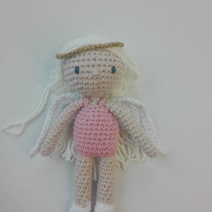 Angyalka baba, kézzel készített öltöztethető baba -  - Meska.hu