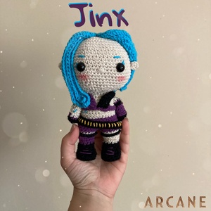 Jinx Arcane, LoL figura - Meska.hu