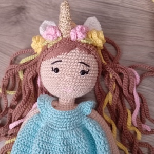 Írisz, unikornis lány - játék & sport - baba & babaház - baba - Meska.hu