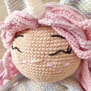 Unikornis pizsamás kislány - játék & sport - baba & babaház - baba - Meska.hu