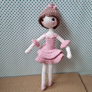 Horgolt balerina amigurumi - Meska.hu