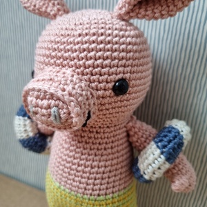 Horgolt malac amigurumi - játék & sport - plüssállat & játékfigura - malac - Meska.hu