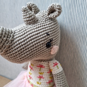 Horgolt orrszarvú amigurumi - játék & sport - plüssállat & játékfigura - más figura - Meska.hu