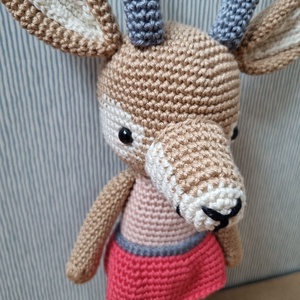 Horgolt gazella amigurumi - játék & sport - plüssállat & játékfigura - más figura - Meska.hu
