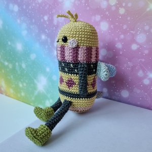 Horgolt méhecske amigurumi - játék & sport - plüssállat & játékfigura - más figura - Meska.hu