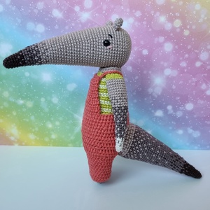Horgolt hangyász amigurumi - játék & sport - plüssállat & játékfigura - más figura - Meska.hu
