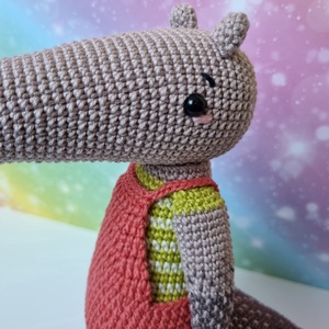 Horgolt hangyász amigurumi - játék & sport - plüssállat & játékfigura - más figura - Meska.hu
