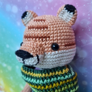 Horgolt tigris amigurumi - játék & sport - plüssállat & játékfigura - cica - Meska.hu