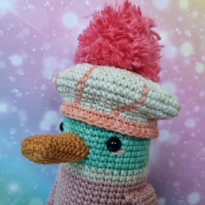 Horgolt kacsa amigurumi - játék & sport - plüssállat & játékfigura - madár - Meska.hu