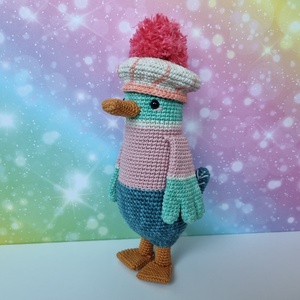 Horgolt kacsa amigurumi, Játék & Sport, Plüssállat & Játékfigura, Madár, Horgolás, MESKA