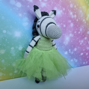 Horgolt zebra amigurumi - Meska.hu