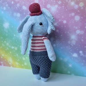 Horgolt elefánt amigurumi - Meska.hu
