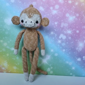 Horgolt majom amigurumi - játék & sport - plüssállat & játékfigura - majom - Meska.hu