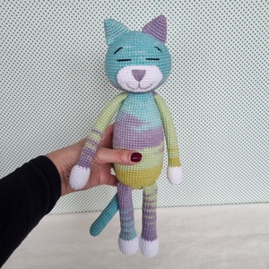 Horgolt macska amigurumi #5 - játék & sport - plüssállat & játékfigura - cica - Meska.hu