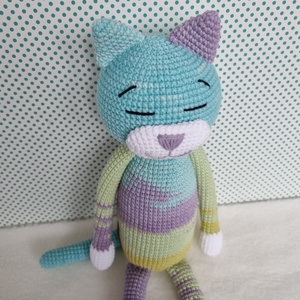 Horgolt macska amigurumi #5 - játék & sport - plüssállat & játékfigura - cica - Meska.hu